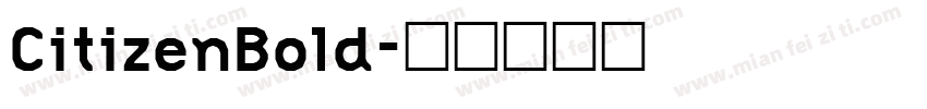 CitizenBold字体转换