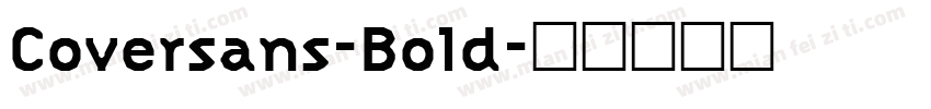 Coversans-Bold字体转换