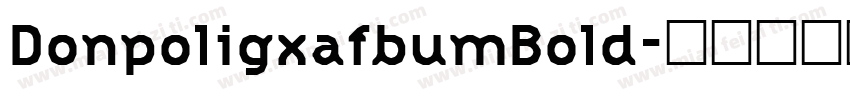DonpoligxafbumBold字体转换
