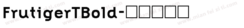 FrutigerTBold字体转换