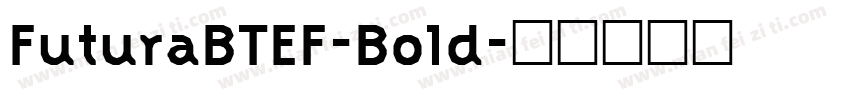 FuturaBTEF-Bold字体转换