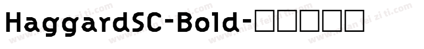 HaggardSC-Bold字体转换
