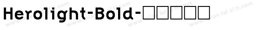 Herolight-Bold字体转换