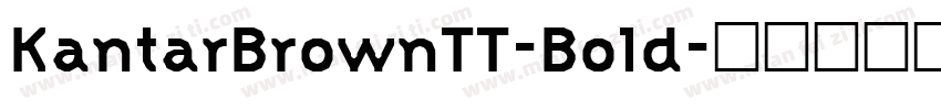 KantarBrownTT-Bold字体转换