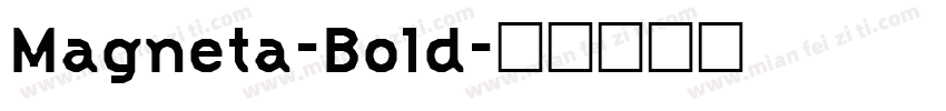 Magneta-Bold字体转换