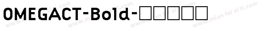 OMEGACT-Bold字体转换