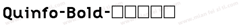 Quinfo-Bold字体转换