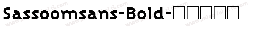 Sassoomsans-Bold字体转换