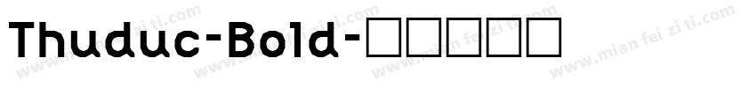 Thuduc-Bold字体转换