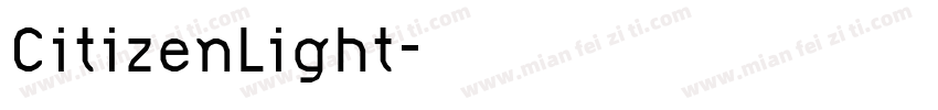 CitizenLight字体转换