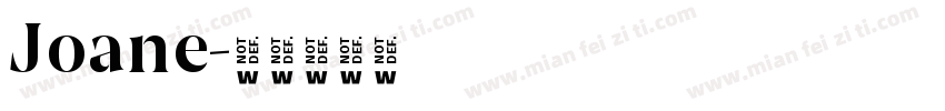 Joane字体转换