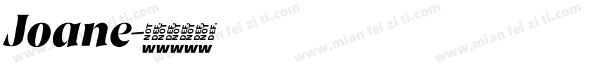 Joane字体转换