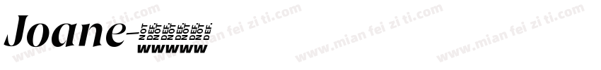 Joane字体转换