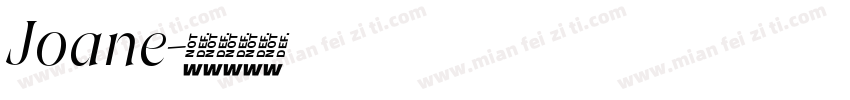 Joane字体转换