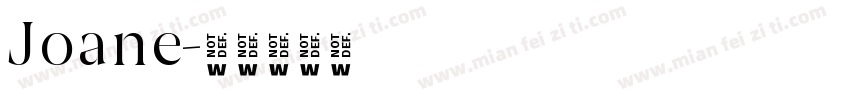 Joane字体转换