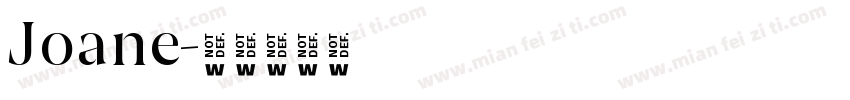 Joane字体转换