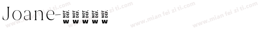 Joane字体转换