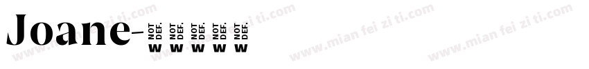Joane字体转换