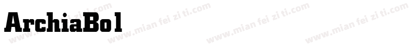 ArchiaBold字体转换