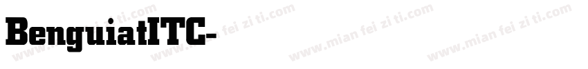 BenguiatITC-Bold字体转换