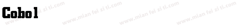 CoboldBold字体转换