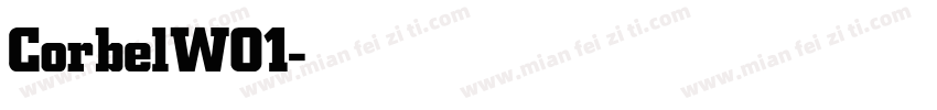 CorbelWO1-Bold字体转换