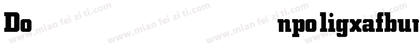 DonpoligxafbumBold字体转换