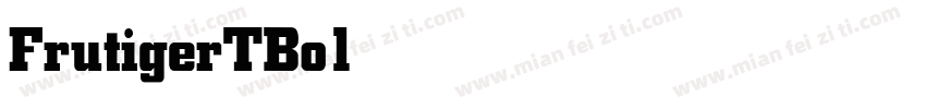 FrutigerTBold字体转换