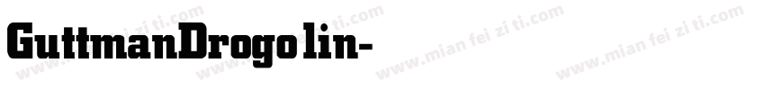 GuttmanDrogolin-Bold字体转换
