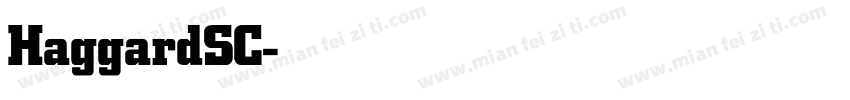 HaggardSC-Bold字体转换