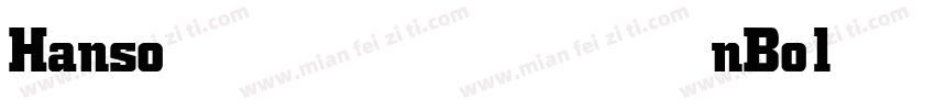 HansonBold字体转换