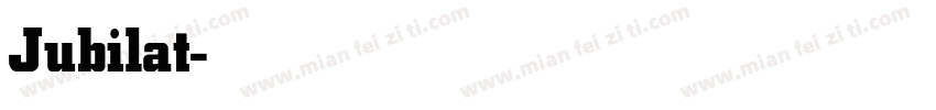 Jubilat-Bold字体转换