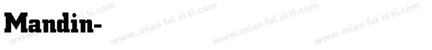 Mandin-Bold字体转换