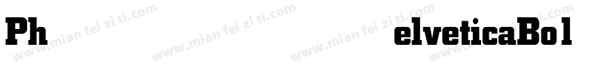 PhelveticaBold字体转换