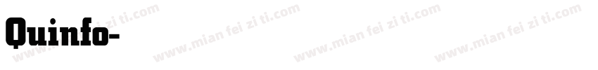 Quinfo-Bold字体转换