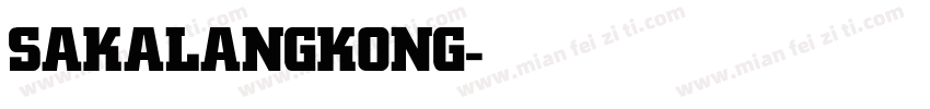 SAKALANGKONG-Bold字体转换
