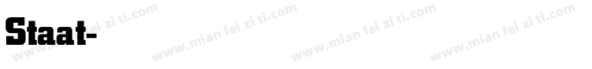 Staat-Bold字体转换