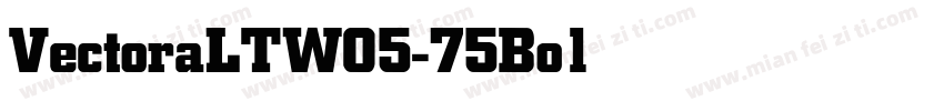 VectoraLTW05-75Bold字体转换