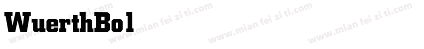 WuerthBoldBold字体转换