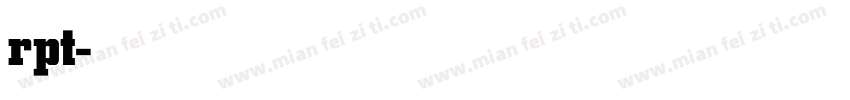 rpt-Bold字体转换