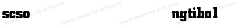 scsongti——bold字体转换