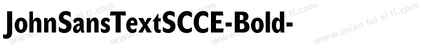 JohnSansTextSCCE-Bold字体转换