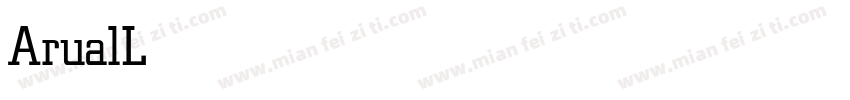 ArualLight字体转换