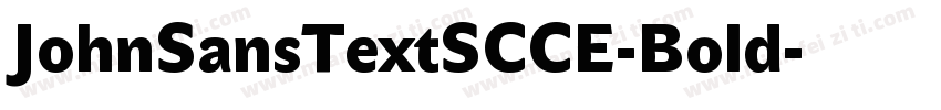 JohnSansTextSCCE-Bold字体转换