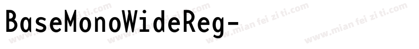 BaseMonoWideReg字体转换