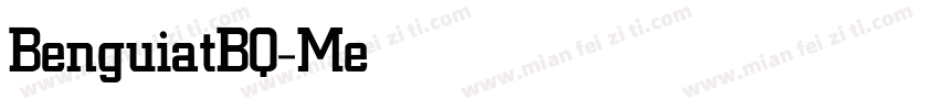BenguiatBQ-Medium字体转换