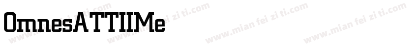 OmnesATTIIMedium字体转换