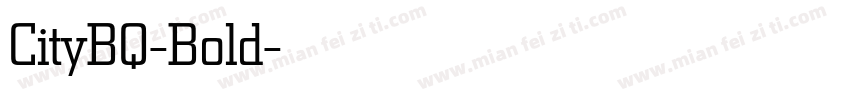 CityBQ-Bold字体转换