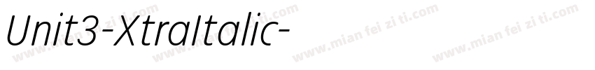 Unit3-XtraItalic字体转换