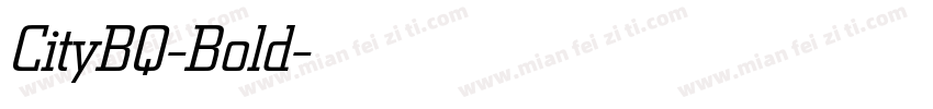 CityBQ-Bold字体转换